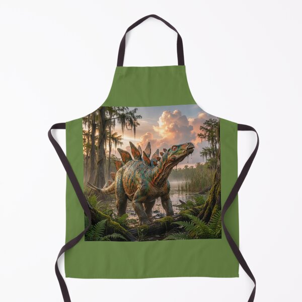Item preview, Colorful Dinosaur: Stegosaurus Surprised in Coastal Swamp designed and sold by Tridentulus.