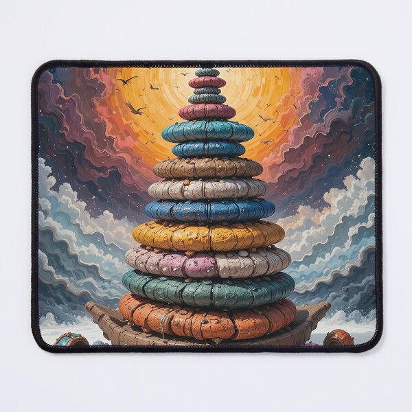 Item preview, Stacks of Abundance – Golden Wealth Layers & Prosperity Energy Art designed and sold by PixPixari.