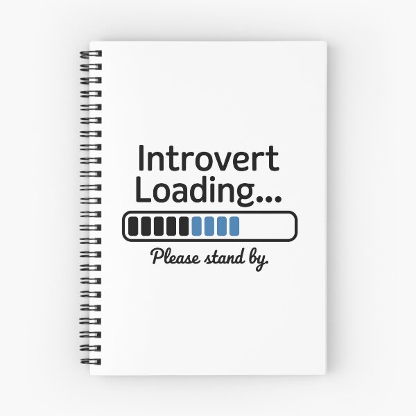 Item preview, Introvert Loading | Funny Introvert Quote Typography designed and sold by ThatBBStore.