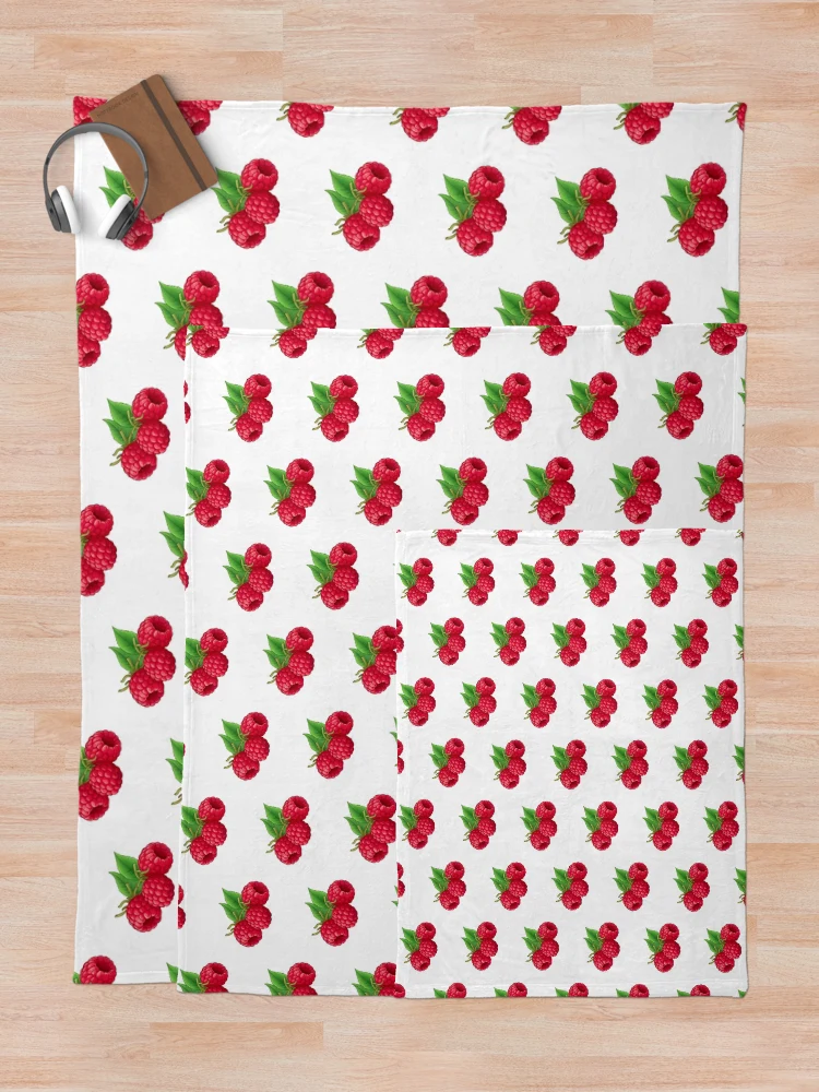 Thumbnail 5 of 6, Throw Blanket, Ruby Raspberry Cluster designed and sold by New-School-Wave.