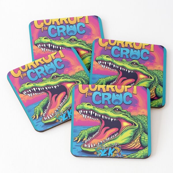 Item preview, Corrupt For Croc" Nostalgia (Y2K & '90s): Designs with chunky fonts, bold slogans, butterflies, checkerboards, and retro tech icons . -Prishea Shop  designed and sold by Prishea.