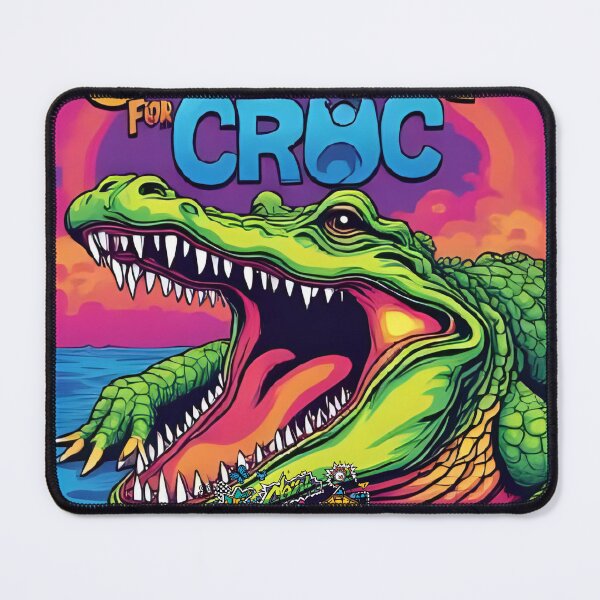 Item preview, Corrupt For Croc" Nostalgia (Y2K & '90s): Designs with chunky fonts, bold slogans, butterflies, checkerboards, and retro tech icons . -Prishea Shop designed and sold by Prishea.