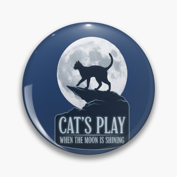 Item preview, Cat's Play When The Moon Is Shining designed and sold by IvoryArtDesign.