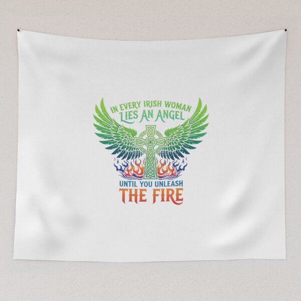 Item preview, Irish Angel Fiery Wings designed and sold by SearerCo451.