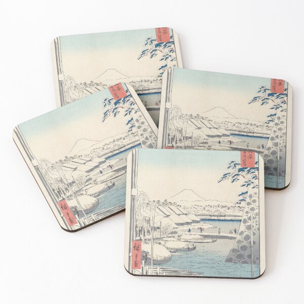 Item preview, Utagawa Hiroshige I  Riverbank at Sukiya in Edo designed and sold by mayanobu.