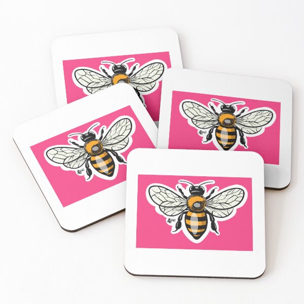 Item preview, Bee Baby, pink background  designed and sold by altbarbzz.