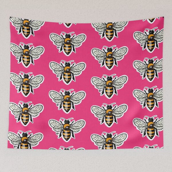 Item preview, Bee Baby, pink background  designed and sold by altbarbzz.
