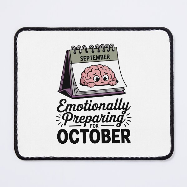 Item preview, Emotionally Preparing for October | Funny Fall Quote Design designed and sold by ThatBBStore.