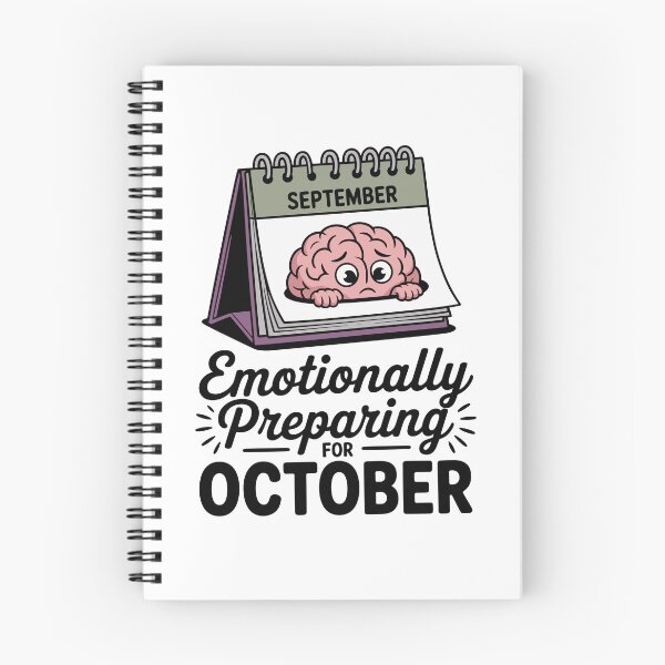 Item preview, Emotionally Preparing for October | Funny Fall Quote Design designed and sold by ThatBBStore.