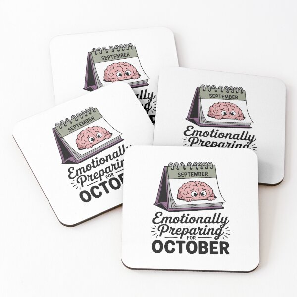 Item preview, Emotionally Preparing for October | Funny Fall Quote Design designed and sold by ThatBBStore.