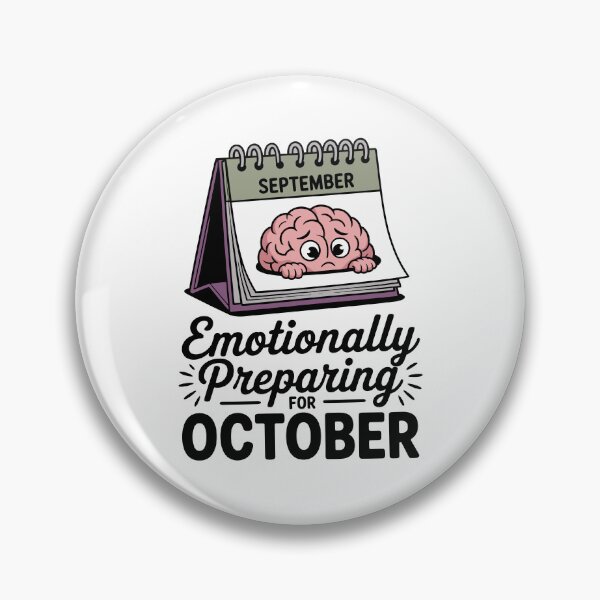 Item preview, Emotionally Preparing for October | Funny Fall Quote Design designed and sold by ThatBBStore.
