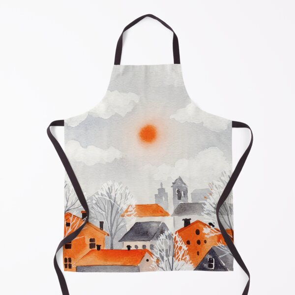 Item preview, Winter landscape of town houses designed and sold by Design4uStudio.