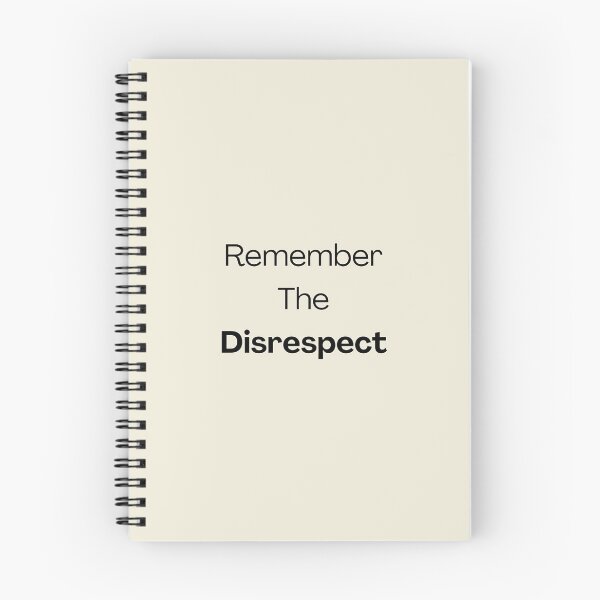 Item preview, Remember the Disrespect – Minimal Motivational Quote Typography Design designed and sold by CreativeXHub.
