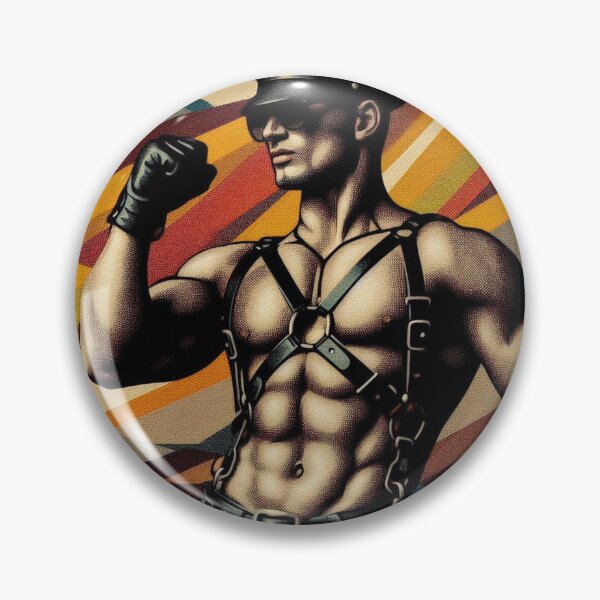 Item preview, Gay Leather Bar Pride Leather Fisted Glove Berlin Pride Graphic Design designed and sold by ItsAKinkThing.