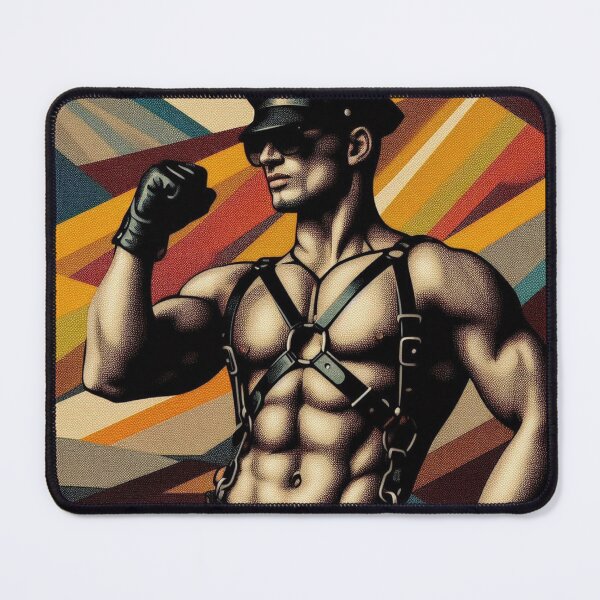 Item preview, Gay Leather Bar Pride Leather Fisted Glove Berlin Pride Graphic Design designed and sold by ItsAKinkThing.