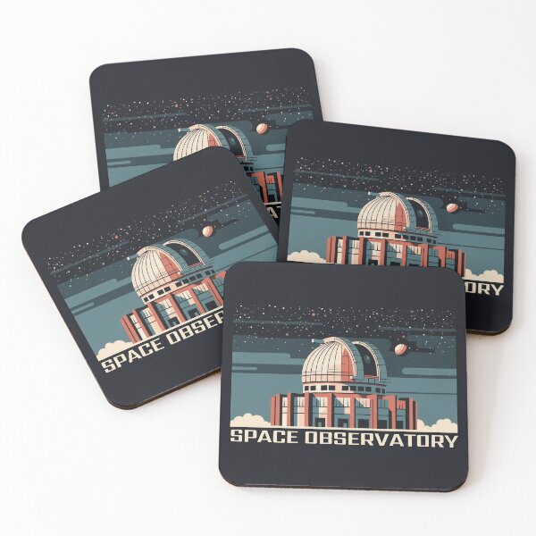 Item preview, Retro Space Observatory Night Sky Abstract Poster designed and sold by KiwiRider.