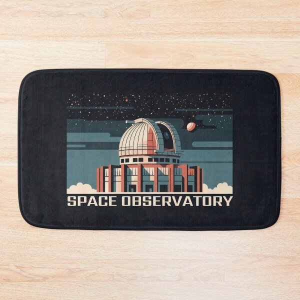 Item preview, Retro Space Observatory Night Sky Abstract Poster designed and sold by KiwiRider.
