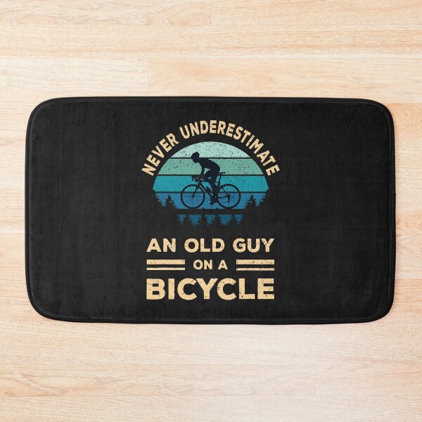 Item preview, Never Underestimate an Old Guy On A Bicycle Cycling Bike Men  designed and sold by ArleneRowe.