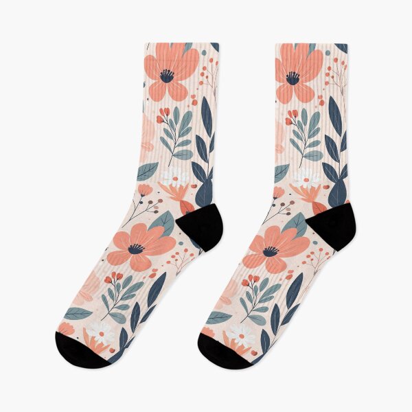Item preview, Whimsical Coral Floral Pattern • Modern Botanical Seamless Design designed and sold by baheeya.