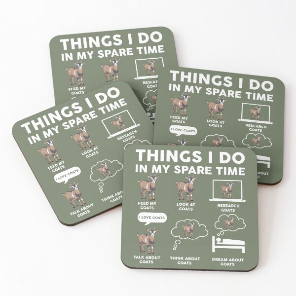 Item preview, Things I Do In My Spare Time Funny Goats designed and sold by LounisArt.