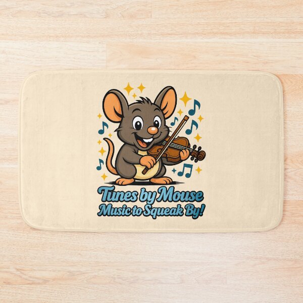 Item preview, Cute Mouse Musician Violin Cartoon designed and sold by Parallel Fold.