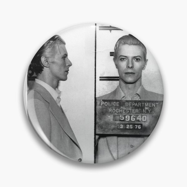Item preview, David Bowie Mugshot designed and sold by DumbClutter.