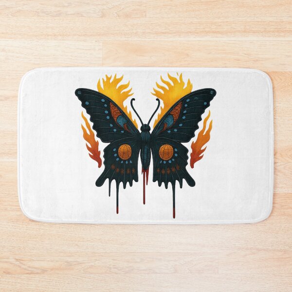 Item preview, Flame Moth Occult Dark Fantasy Artwork designed and sold by CottonandQuill.
