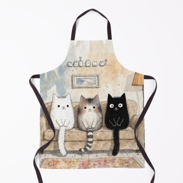 Item preview, Cozy Sofa Friends – Whimsical Cat & Hedgehog Art Print designed and sold by Whimsical Hug.