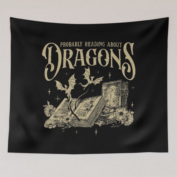 Item preview, Romantasy Reader – Dragon & Roses designed and sold by ydivotci44.