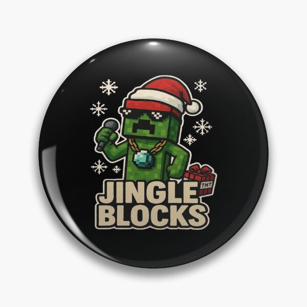 Item preview, Jingle Blocks Funny Minecraft Christmas Creeper Parody Design   designed and sold by freelschrabo.