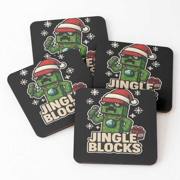 Item preview, Jingle Blocks Funny Minecraft Christmas Creeper Parody Design   designed and sold by freelschrabo.