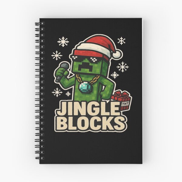Item preview, Jingle Blocks Funny Minecraft Christmas Creeper Parody Design   designed and sold by freelschrabo.