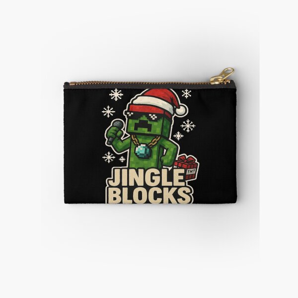 Item preview, Jingle Blocks Funny Minecraft Christmas Creeper Parody Design   designed and sold by freelschrabo.