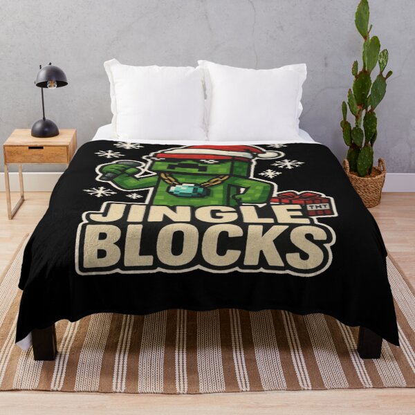 Item preview, Jingle Blocks Funny Minecraft Christmas Creeper Parody Design   designed and sold by freelschrabo.
