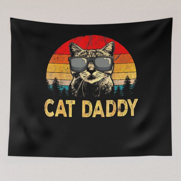 Item preview, Mens Vintage Cat Daddy Funny Cat Lover Gift Cat Dad Fathers designed and sold by TyrelKoch.