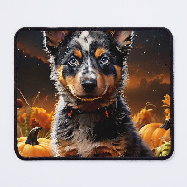 Item preview, Puppy in a pumpkin patch, autumn magic designed and sold by Mianku | Für das Leben.