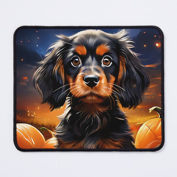 Item preview, Autumn dog among pumpkins in a field designed and sold by Mianku | Für das Leben.