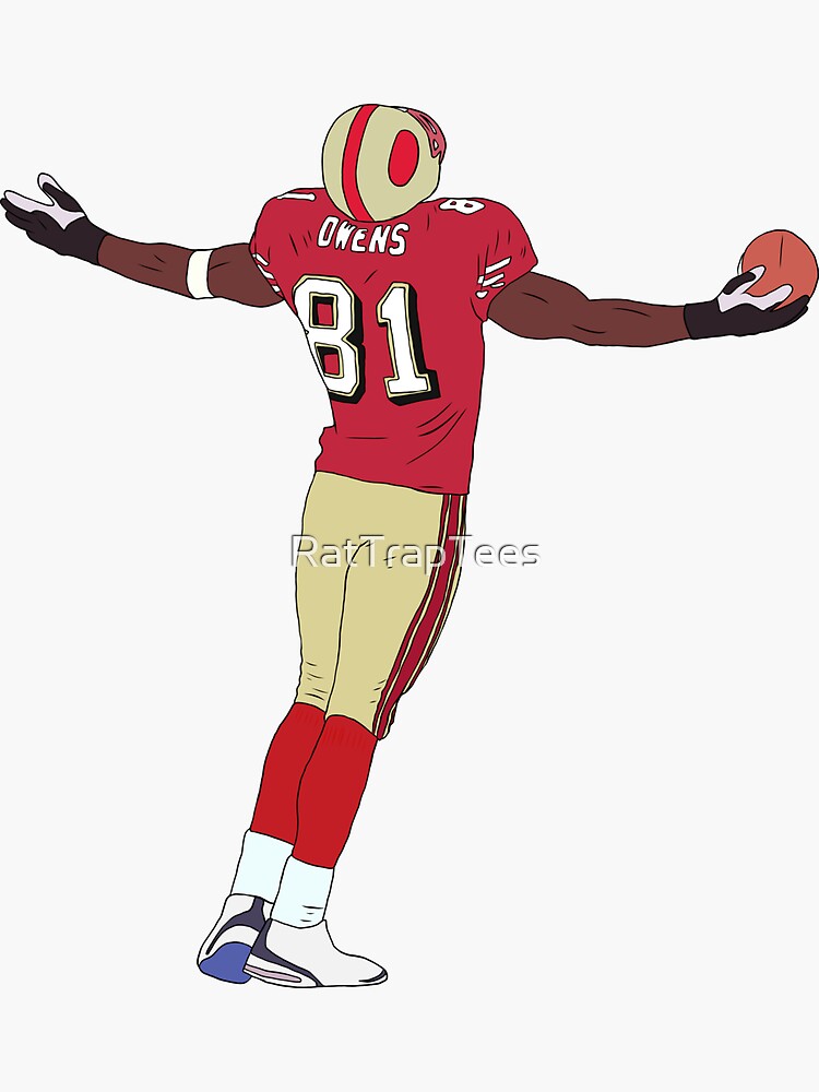 Terrell Owens Celebration' Sticker for Sale by RatTrapTees