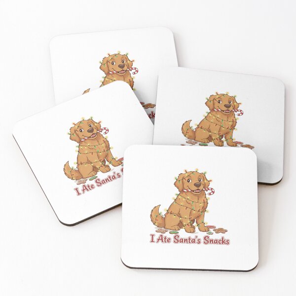 Item preview, I Ate Santa's Snacks Golden Retriever T-Shirt | Funny Christmas Dog Lights Candy Cane Holiday Tee | Puppy Ruined Christmas Cookies Gift designed and sold by ZyxDes.