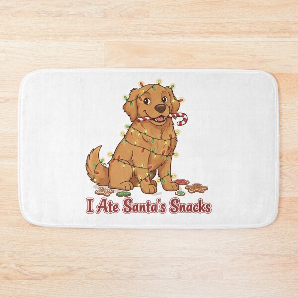 Item preview, I Ate Santa's Snacks Golden Retriever T-Shirt | Funny Christmas Dog Lights Candy Cane Holiday Tee | Puppy Ruined Christmas Cookies Gift designed and sold by ZyxDes.