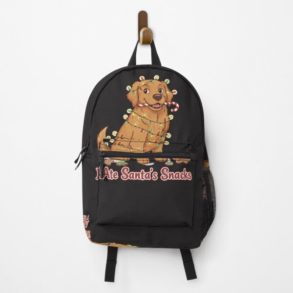 Item preview, I Ate Santa's Snacks Golden Retriever T-Shirt | Funny Christmas Dog Lights Candy Cane Holiday Tee | Puppy Ruined Christmas Cookies Gift designed and sold by ZyxDes.