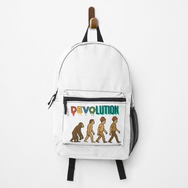 Item preview, Devolution –devo Funny Human Evolution Parody, Society Satire Illustration designed and sold by Passacagliabusra.