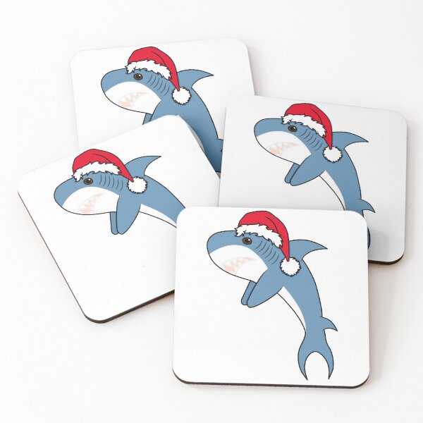 Item preview, Blahaj With Santa Hat designed and sold by Lightning Bolt's Merchandise.