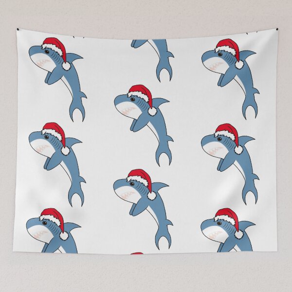 Item preview, Blahaj With Santa Hat designed and sold by Lightning Bolt's Merchandise.