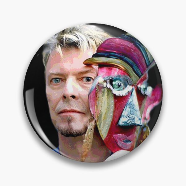 Item preview, David Bowie with a Colorful Mask designed and sold by YuckyCat.