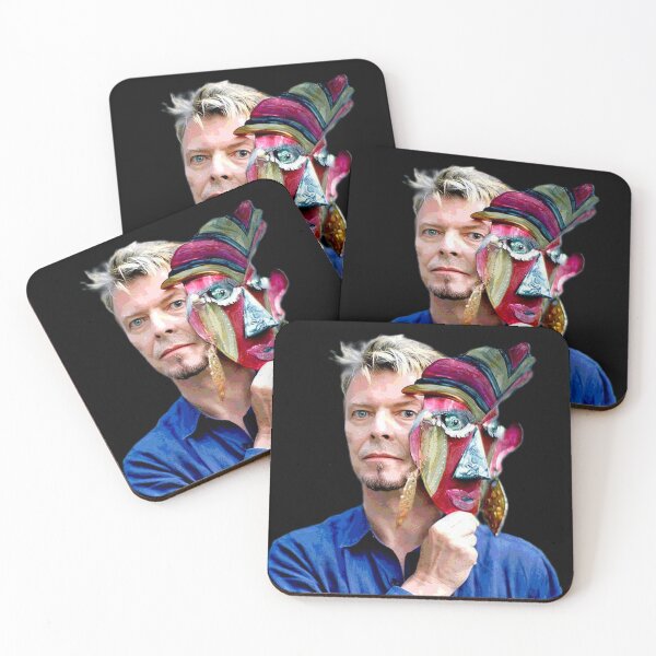 Item preview, David Bowie with a Colorful Mask designed and sold by YuckyCat.