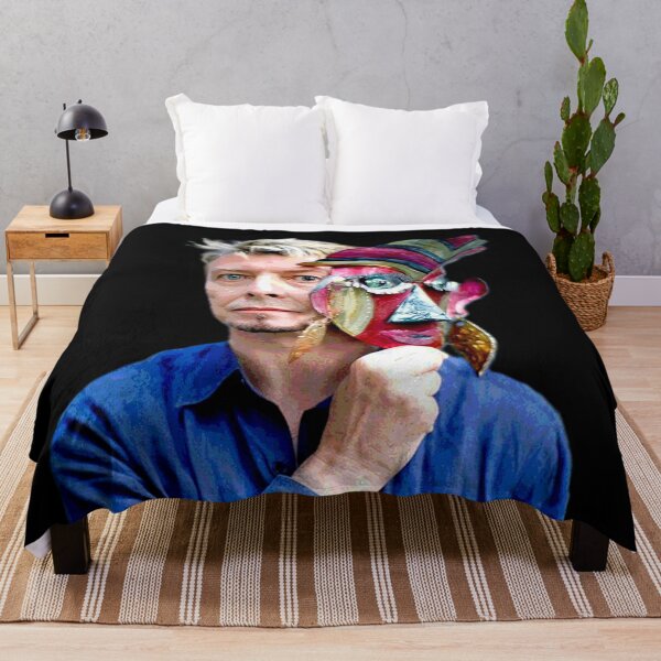 Item preview, David Bowie with a Colorful Mask designed and sold by YuckyCat.