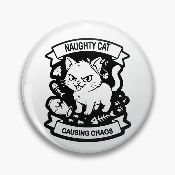 Item preview, Naughty Cat Causing Chaos - Funny Cat Lover Design designed and sold by Khater`s Designs.