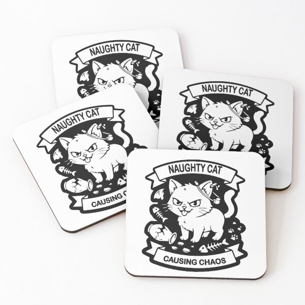 Item preview, Naughty Cat Causing Chaos - Funny Cat Lover Design designed and sold by Khater`s Designs.
