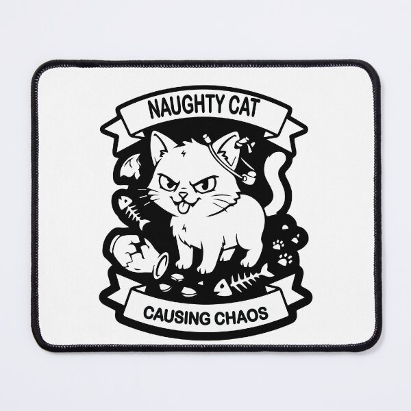 Item preview, Naughty Cat Causing Chaos - Funny Cat Lover Design designed and sold by Khater`s Designs.